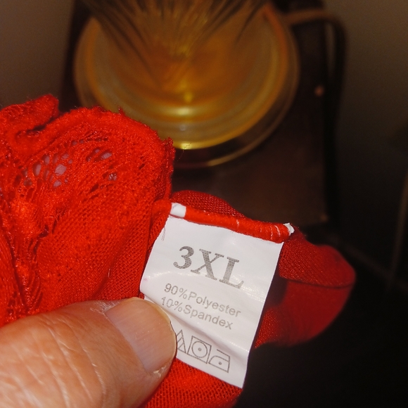 3XL SPLIT-CROTCH BABYDOLL, LIKE NEW, BBW, VALENTINES DAY - Picture 6 of 6